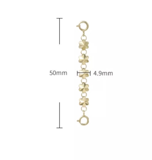 K18YG チャーム 桜 花 引き輪 ヒキワ 両端開口 チェーンパーツ アジャスター 繋ぎ ネックレスパーツ YG イエローゴールド