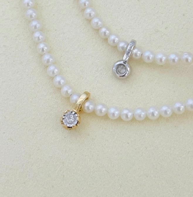 K18YG WG ダイヤモンド チャーム ダイヤ 18K バチカン ネックレスパーツ K18 YG イエローゴールド ホワイトゴールド ペンダント