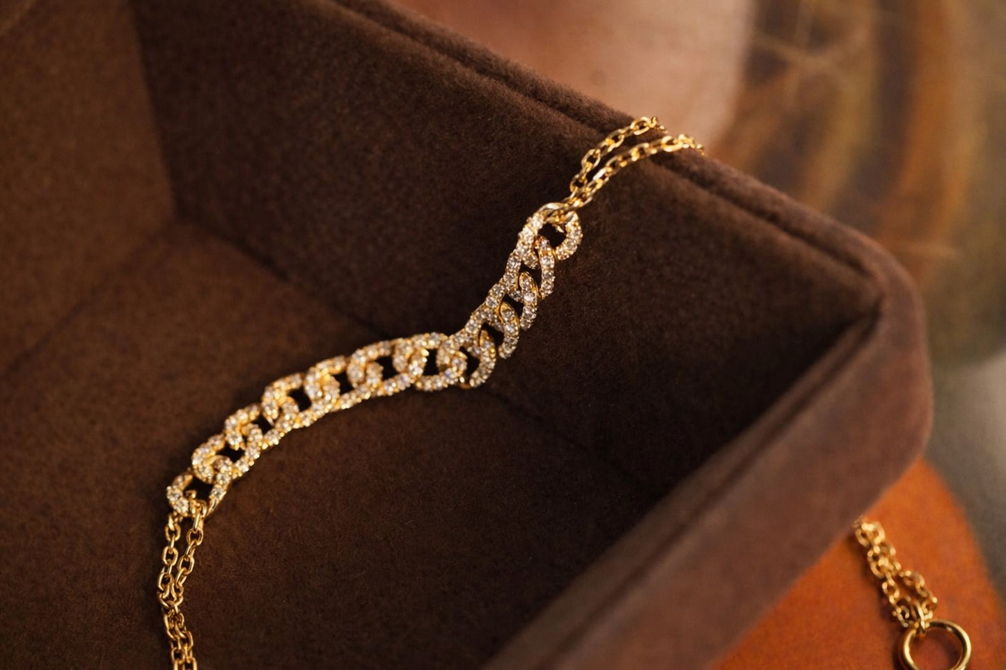 K18YG ブレスレット 喜平モチーフ ダイヤモンド チェーンブレス 華奢 細め 18K レディース ミックスチェーン イエローゴールド