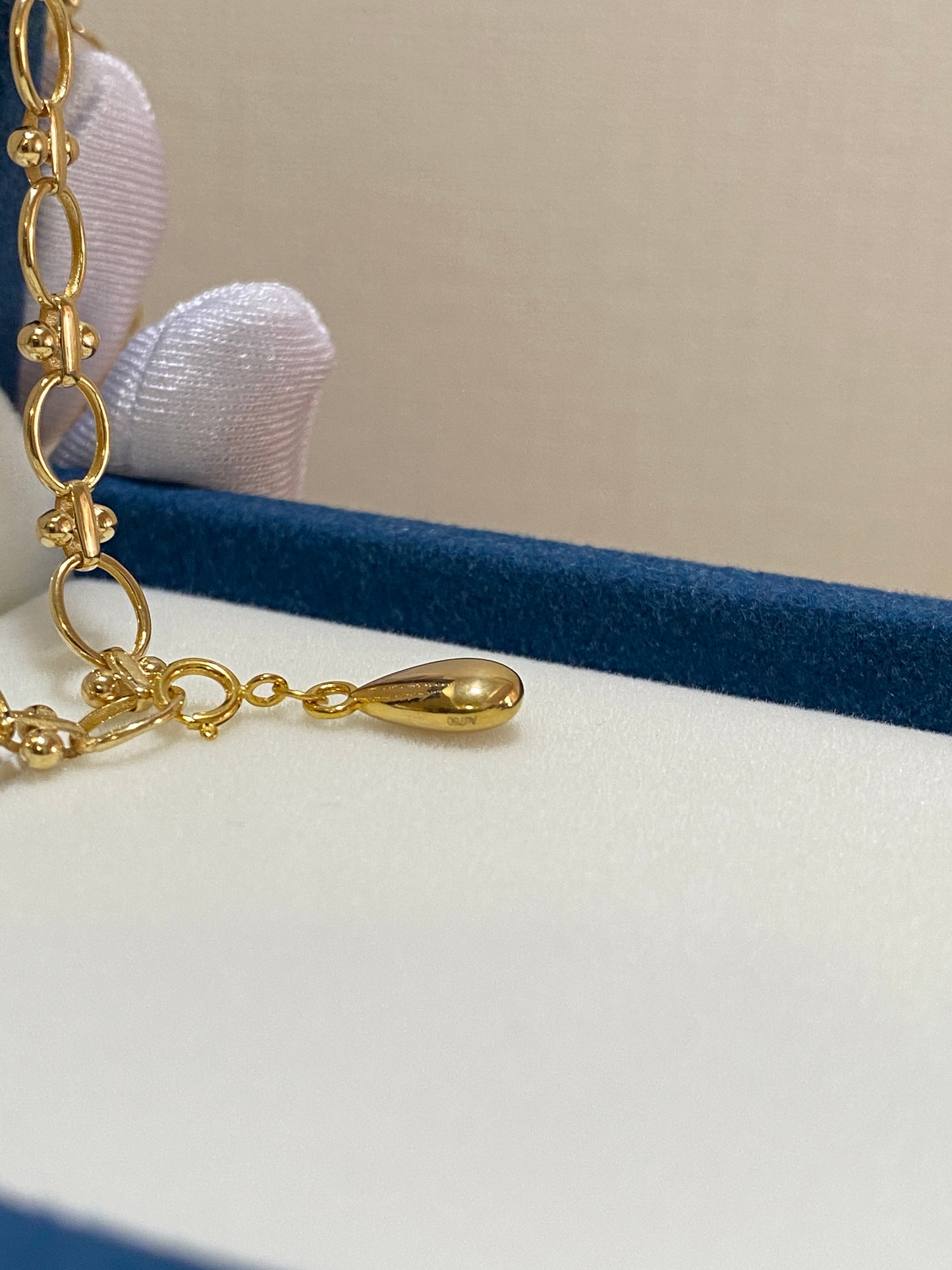 K18YG チャーム ペンダント ハート ティアドロップ 三角形 スクエア エンドパーツ 18k 引き輪