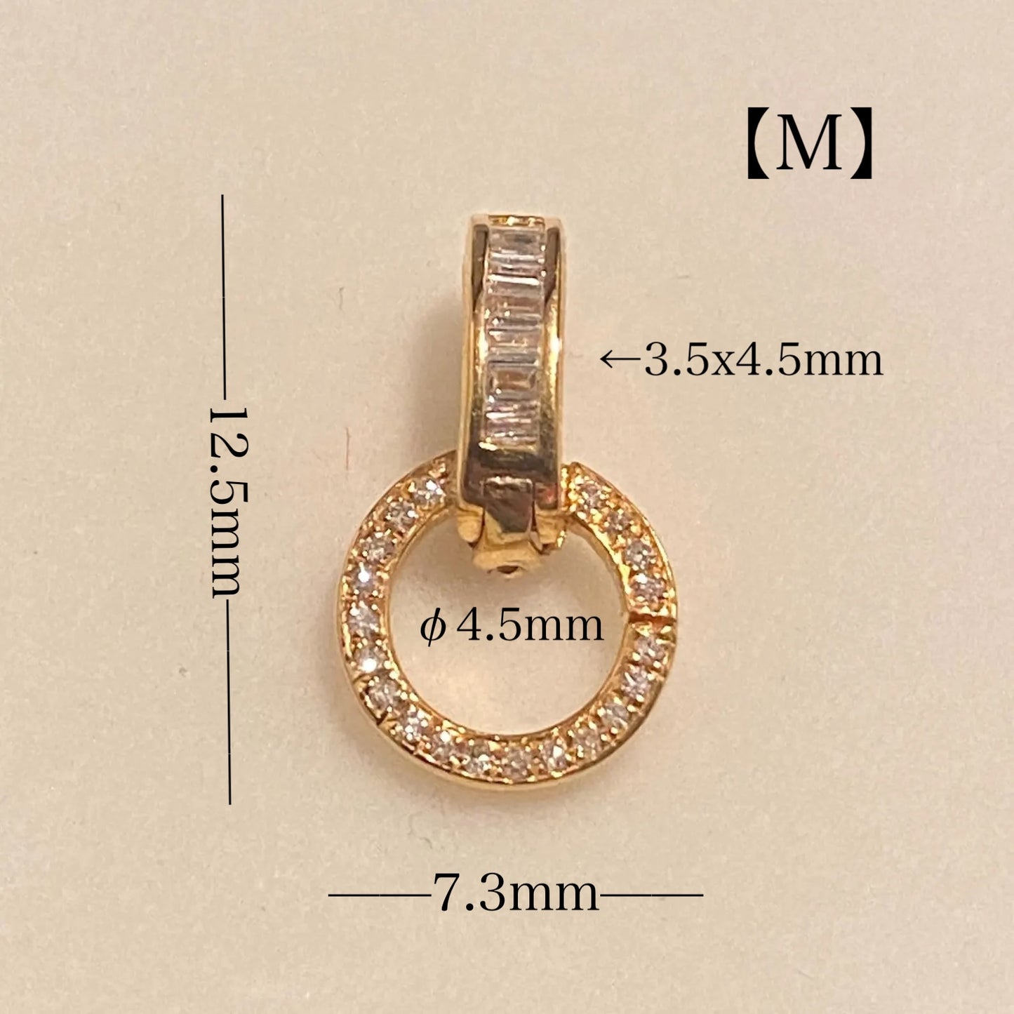 K18YG WG PG バケットダイヤ マルチバチカン 18K パーツ ペンダントパーツ クラスプ チャームホルダー ダイヤモンド