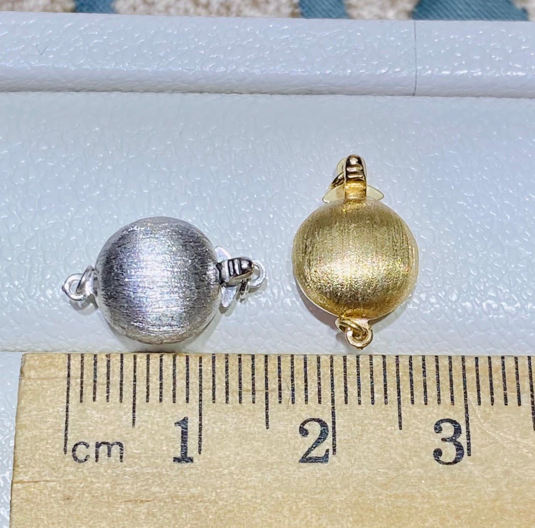 K14YG K14WG ヘアライン加工 中留め 留め金具 やすり加工 DIY YG イエローゴールド WG ホワイトゴールド コネクター K14 コネクター 繋ぎ - Jewelry Hills Tokyo