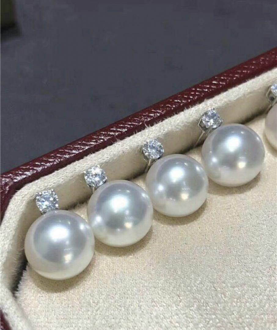 K18WG ホワイトゴールド 白蝶真珠 ホワイトパール ピアス スタッドピアス 18金 18k - Jewelry Hills Tokyo