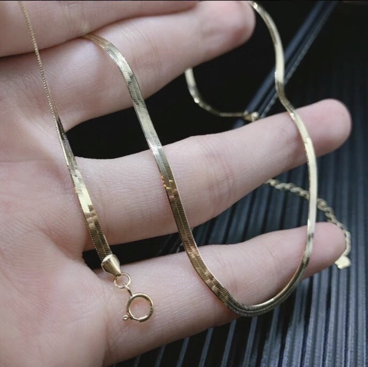 K18YG イエローゴールド 18金 ネックレス チェーンネックレス スネークチェーン スネークネックレス 18K ネックレスチェーン 35+7cm 2.6mm - Jewelry Hills Tokyo