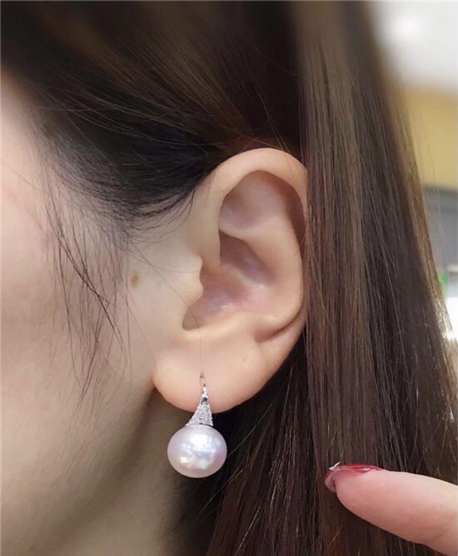 K18YG イエローゴールド 天女 あこや真珠 アコヤ 18金 ピアス フックピアス 真珠 パール 18K - Jewelry Hills Tokyo