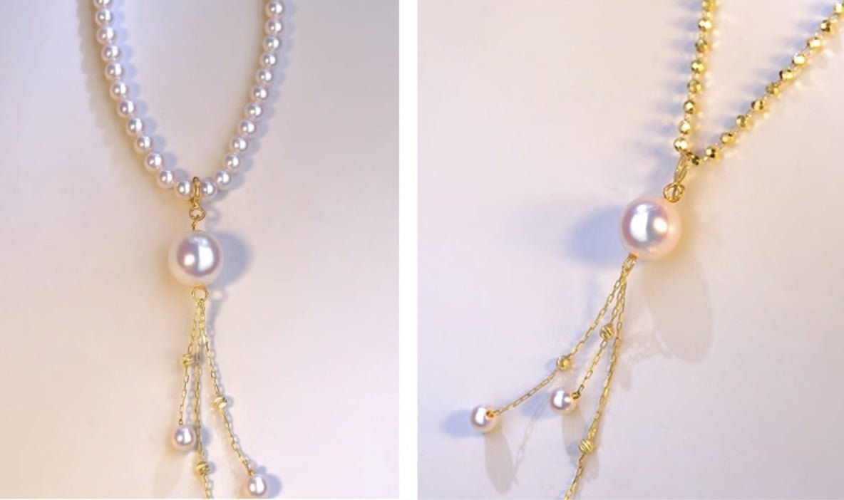K18YG イエローゴールド あこや真珠 ペンダントチャーム 18金 真珠 パール 18K akoya ネックレス ペンダント トップ 3 - 8.5mm - Jewelry Hills Tokyo