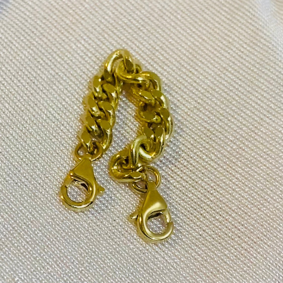 K18YG 喜平チェーン アジャスター チェーンパーツ イエローゴールド 太め 太い 18金 18K ロブスターフック ひきわ 引き輪 ネックレスパーツ ブレスレットパーツ 繋ぎ PG WG - Jewelry Hills Tokyo