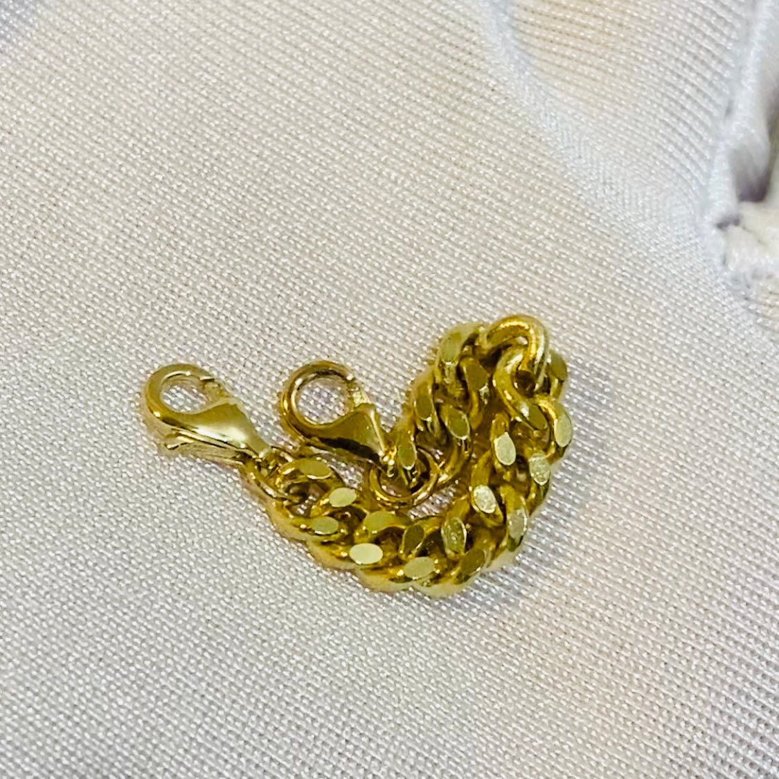 K18YG 喜平チェーン アジャスター チェーンパーツ イエローゴールド 太め 太い 18金 18K ロブスターフック ひきわ 引き輪 ネックレスパーツ ブレスレットパーツ 繋ぎ PG WG - Jewelry Hills Tokyo