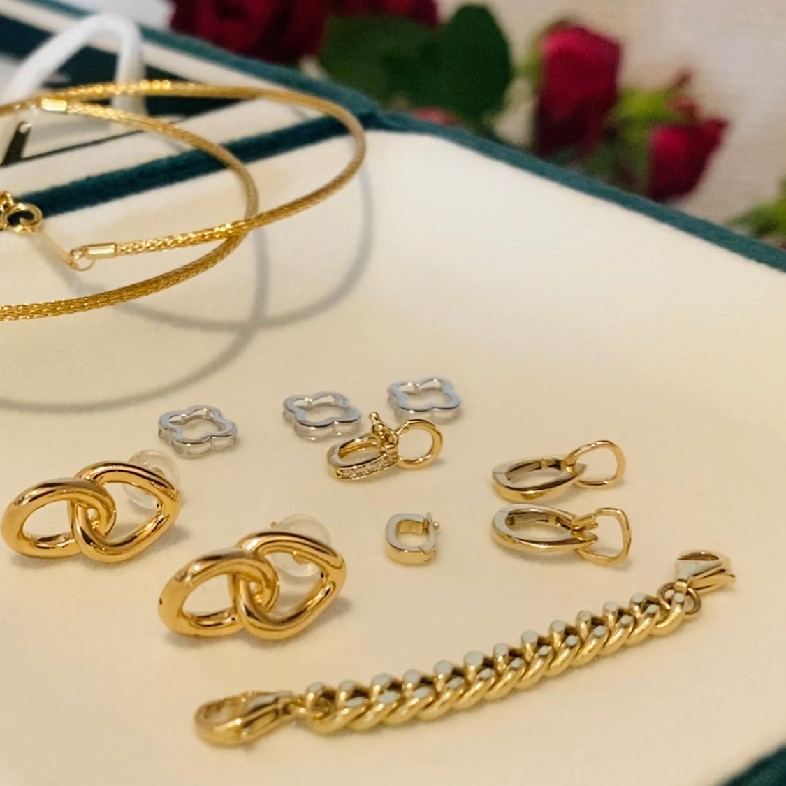 K18YG 喜平チェーン アジャスター チェーンパーツ イエローゴールド 太め 太い 18金 18K ロブスターフック ひきわ 引き輪 ネックレスパーツ ブレスレットパーツ 繋ぎ PG WG - Jewelry Hills Tokyo
