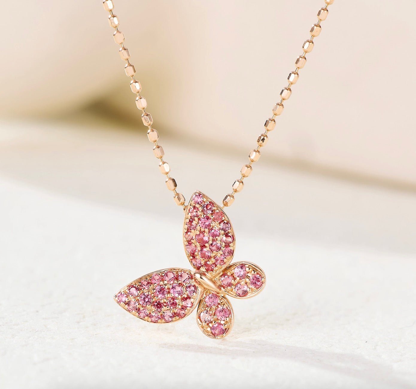 K18YG 蝶々 チャーム ジュエリーパーツ パーツ 18金 18K ペンダント ペンダントトップ ネックレスチャーム YG イエローゴールド ちょうちょ ダイヤモンド サファイア ルビー ツァボライト - Jewelry Hills Tokyo
