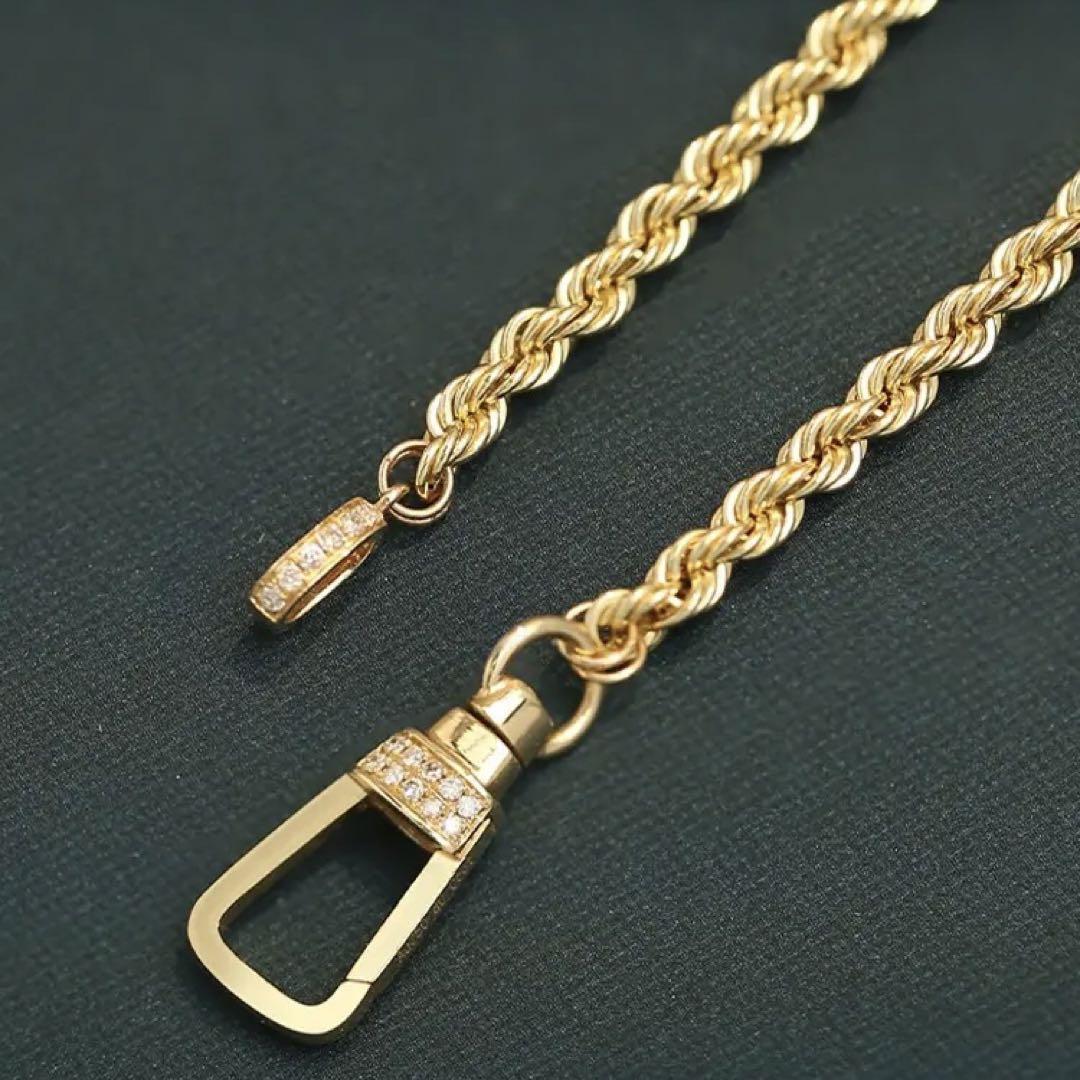K18YG イエローゴールド ネックレス ペンダント 馬蹄 18k ロープチェーン ホースシュー ツイスト 18金 18K - Jewelry Hills Tokyo