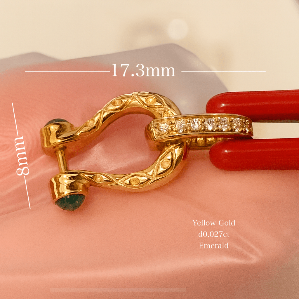 K18YG ホースチャーム