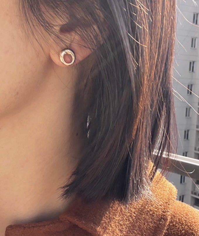 K18YG イエローゴールド 18K ピアス スタッドピアス 2way ダイヤモンド イタリアンジュエリー オーバル ラウンド 3way ペンダントトップ チャーム - Jewelry Hills Tokyo
