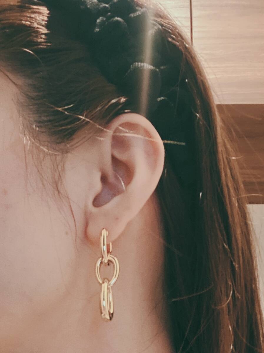 K18YG イエローゴールド 18K ピアス フープピアス リングピアス 2way イタリアンジュエリー オーバル ハート 中空 チャーム ペンダント等 3way 4way - Jewelry Hills Tokyo
