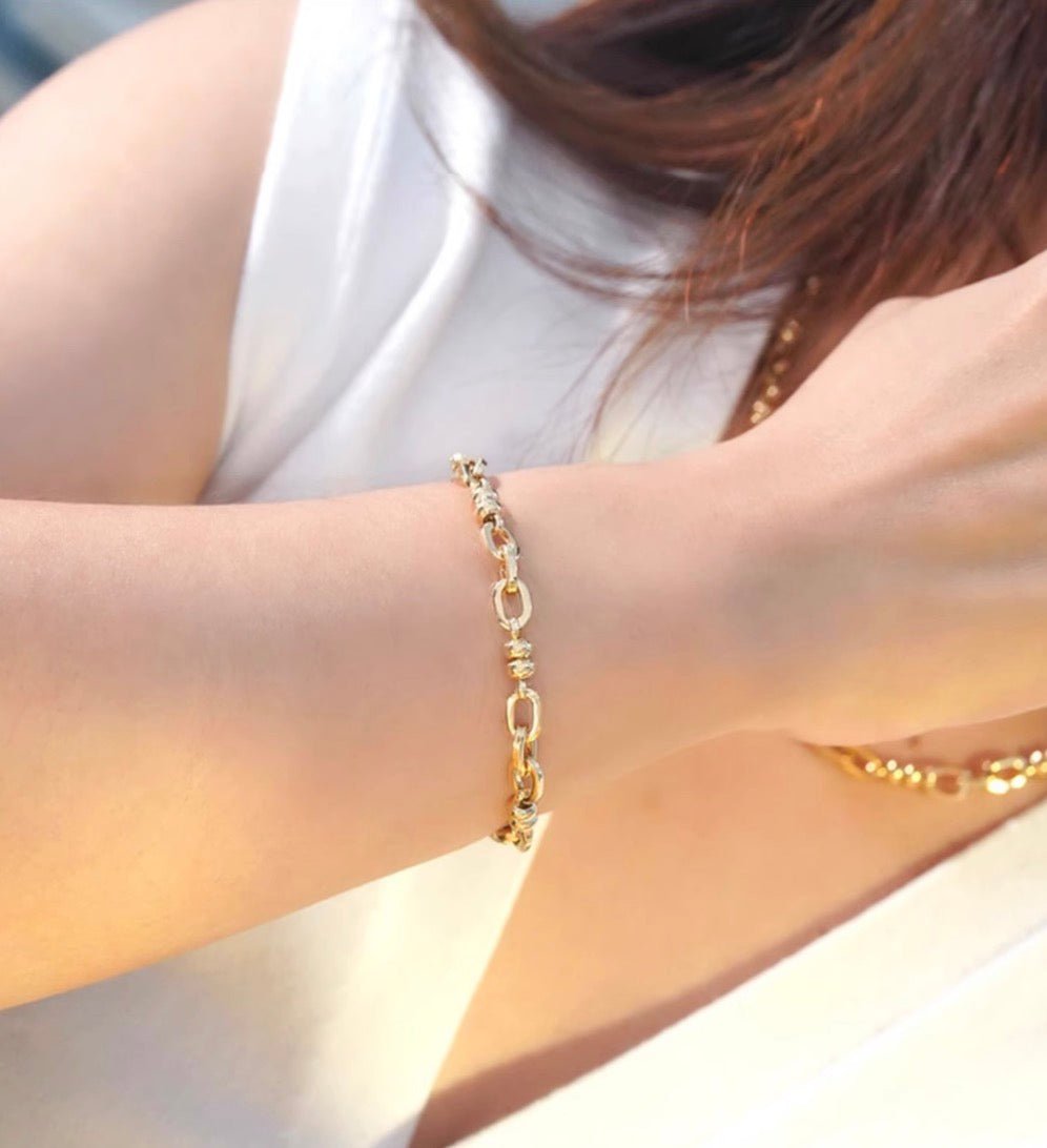 K18YG イエローゴールド オーダーメイド 18K ネックレス オーバルチェーン レオンチェーン 45cm~ ケーブルチェーン ネックレスチェーン チェーンネックレス レディース メンズ ユニセックス 太め 太い ボリューム - Jewelry Hills Tokyo