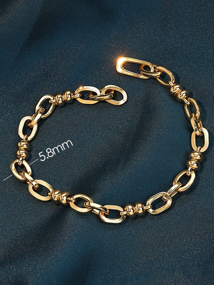 K18YG イエローゴールド オーダーメイド 18K ネックレス オーバルチェーン レオンチェーン 45cm~ ケーブルチェーン ネックレスチェーン チェーンネックレス レディース メンズ ユニセックス 太め 太い ボリューム - Jewelry Hills Tokyo