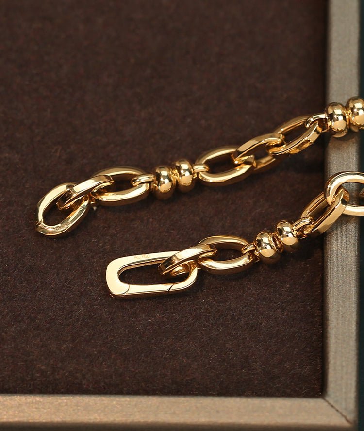 K18YG イエローゴールド オーダーメイド 18K ネックレス オーバルチェーン レオンチェーン 45cm~ ケーブルチェーン ネックレスチェーン チェーンネックレス レディース メンズ ユニセックス 太め 太い ボリューム - Jewelry Hills Tokyo