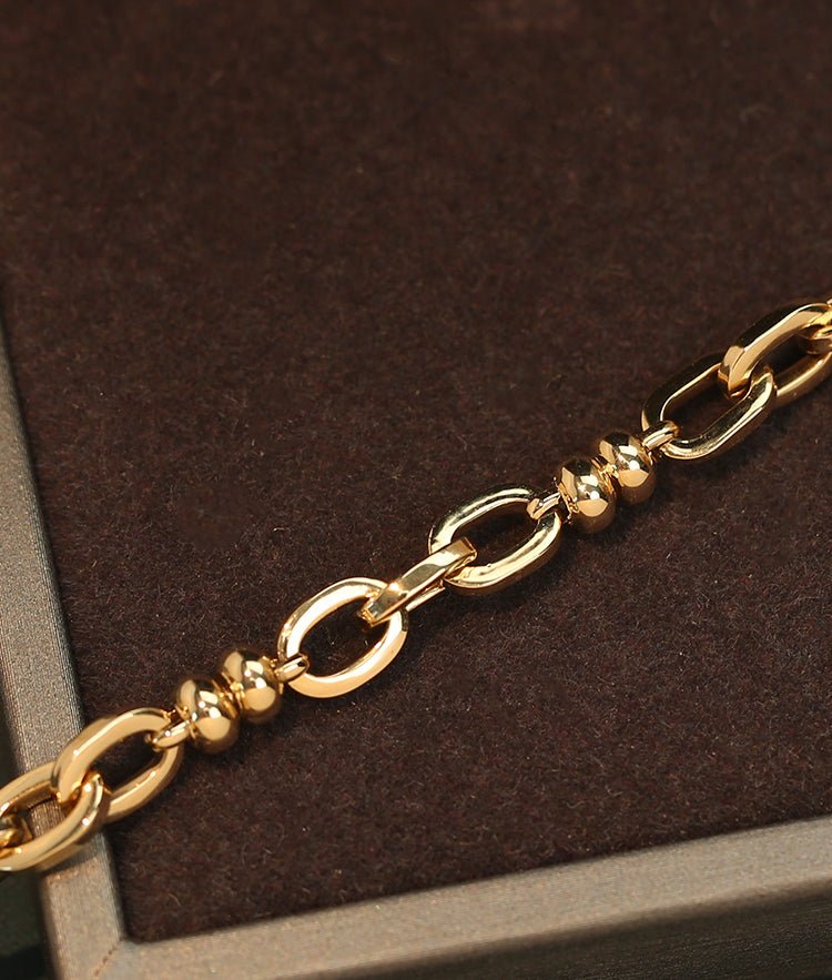K18YG イエローゴールド オーダーメイド 18K ネックレス オーバルチェーン レオンチェーン 45cm~ ケーブルチェーン ネックレスチェーン チェーンネックレス レディース メンズ ユニセックス 太め 太い ボリューム - Jewelry Hills Tokyo