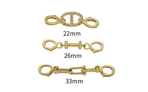 K18YG イエローゴールド 18K バチカン ジュエリーパーツ アクセサリ 繋ぎ アクセサリ パーツ ヒキワ カニカン 中留め バックル 豚鼻 - Jewelry Hills Tokyo