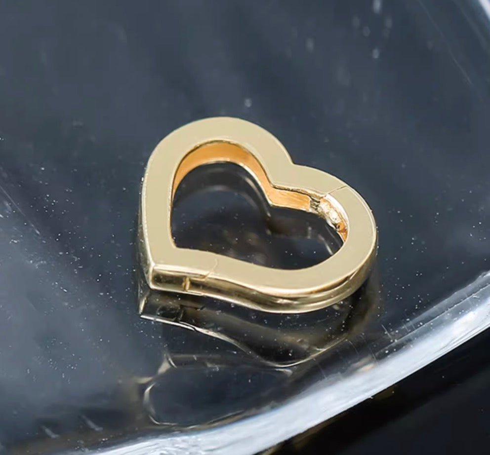 K18YG イエローゴールド 円形 三角形 ハート パーツ チャーム 18K コマ チェーンパーツ トップ ジュエリーパーツ 繋ぎ クラスプ - Jewelry Hills Tokyo