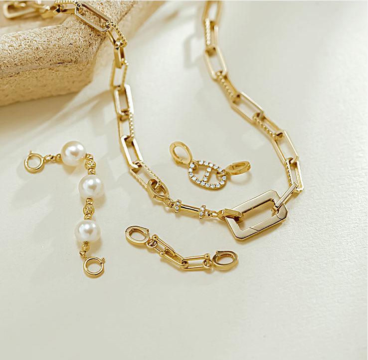 K18YG イエローゴールド 18K バチカン ジュエリーパーツ アクセサリ 繋ぎ アクセサリ パーツ ヒキワ カニカン 中留め バックル 豚鼻 - Jewelry Hills Tokyo
