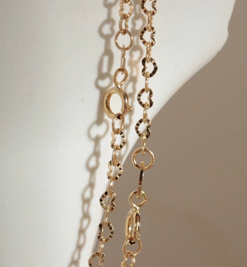 K18YG ハートチェーン 2.2mm イエローゴールド 18K 18金 ネックレスチェーン チェーンネックレス 45cm ~ ハート - Jewelry Hills Tokyo