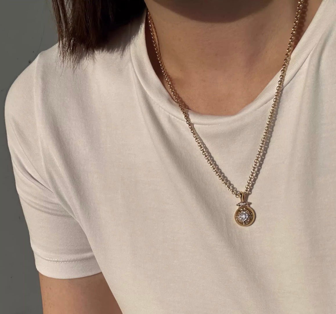 K18YG ロロチェーン 2.8mm ネックレスチェーン 50cm~ チェーンネックレス 太め 太い 18金 18K イエローゴールド メンズ レディース - Jewelry Hills Tokyo