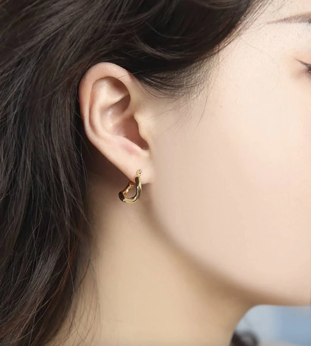K18YG イエローゴールド フープピアス ピアス リングピアス 中空 喜平チェーン チェーンピアス 2way 18金 18K K18 K18WG ホワイトゴールド イタリアンジュエリー - Jewelry Hills Tokyo