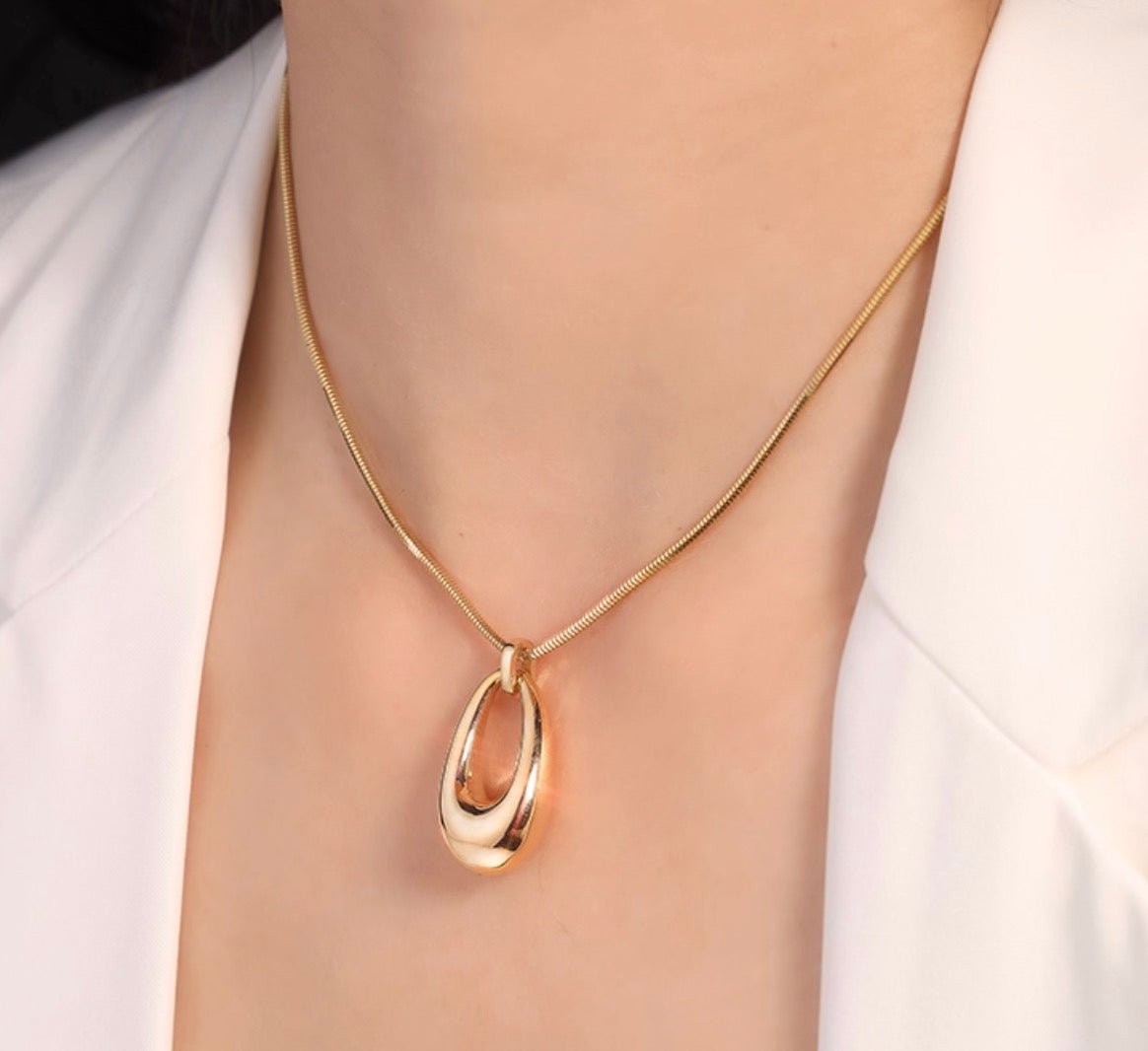 K18YG ドロップピアス 2way オーバル ラウンド チャーム ペンダントトップ ぷっくり 大ぶり 大きめ 18K イエローゴールド 卵型 丸い - Jewelry Hills Tokyo