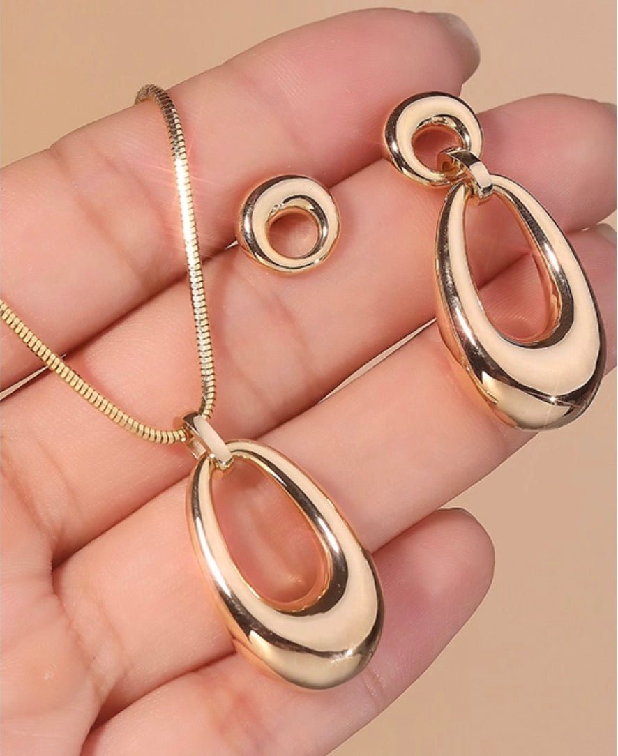 K18YG ドロップピアス 2way オーバル ラウンド チャーム ペンダントトップ ぷっくり 大ぶり 大きめ 18K イエローゴールド 卵型 丸い - Jewelry Hills Tokyo