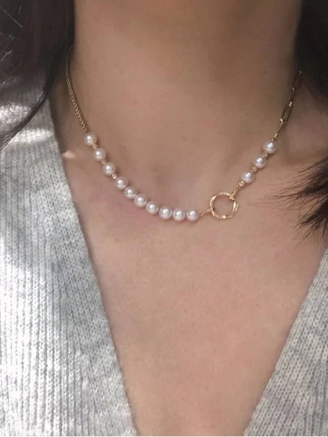K18YG K18WG クリッカー クラスプ パーツ つなぎ ネックレスパーツ チェーンパーツ ブレスレットパーツ ダイヤモンド クラスプ 留め金具 バチカン チャーム ラウンド ロック付き ツイスト 18K 18金 イエローゴールド ホワイトゴールド - Jewelry Hills Tokyo