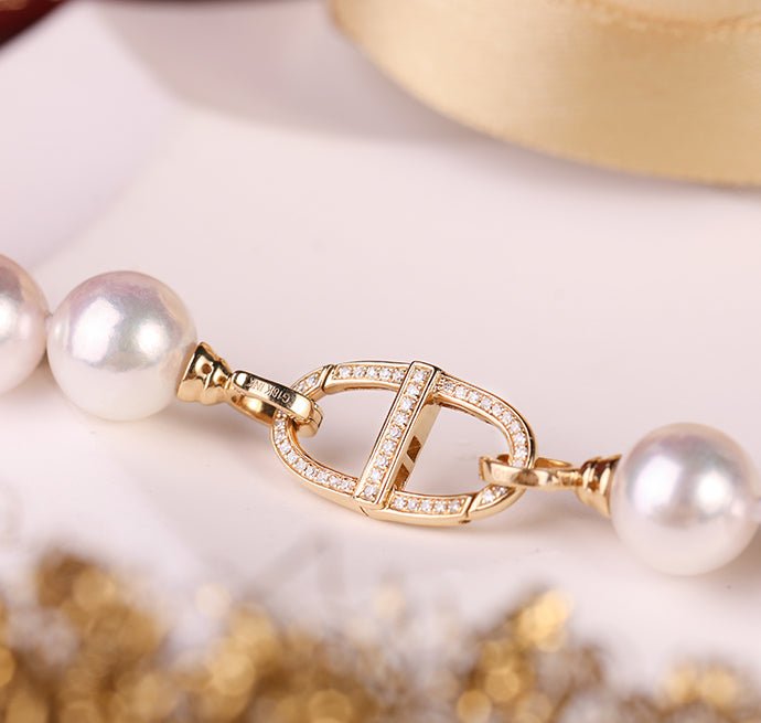 K18YG PG WG イエローゴールド 18K クラスプ ジュエリーパーツ ダイヤモンド 繋ぎ パーツ ネックレスチャーム ペンダントトップ 中留め バックル 豚鼻 ブタ鼻 - Jewelry Hills Tokyo