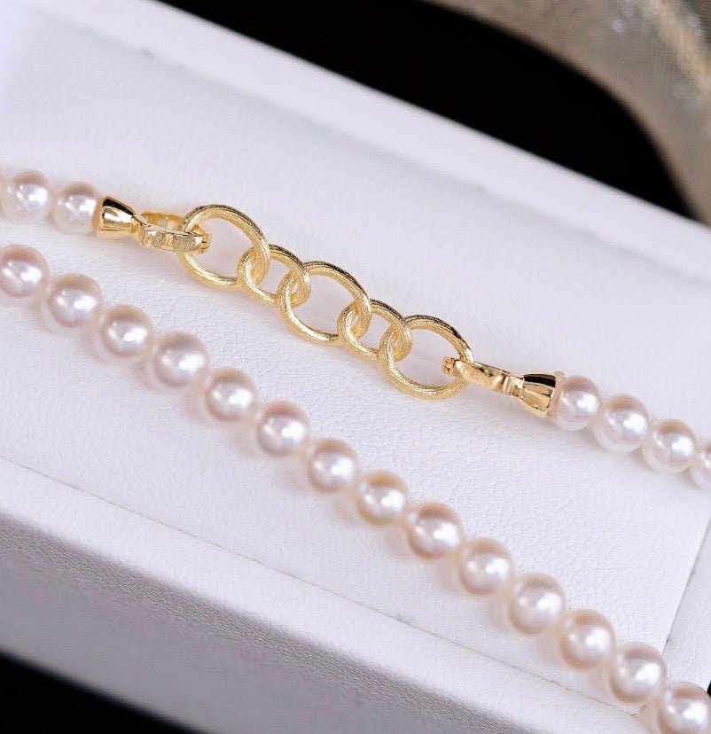 K18YG WG チャーム 留め金具 18金 ペンダント 留め具 アジャスター オーバル ツイスト チェーンパーツ コマ 18K 開口 輪っか 繋ぎ 艶消し クリッカー - Jewelry Hills Tokyo