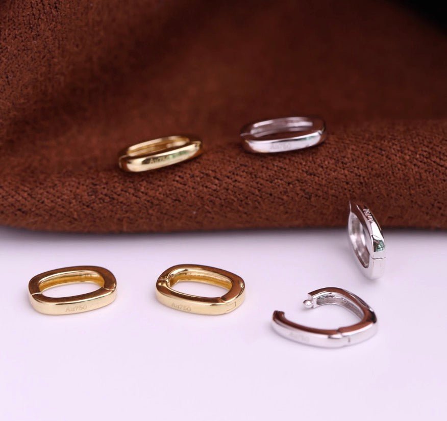 K18YG WG PG クラスプ オーバル チェーンパーツ 開口 18K パーツ