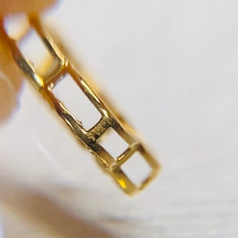 天然ダイヤモンド K18YG WG クローバー 四ツ葉 18K イエローゴールド ホワイトゴールド 18金 チャーム ネックレスパーツ ペンダントパーツ コマ パーツ ミニ 小 - Jewelry Hills Tokyo