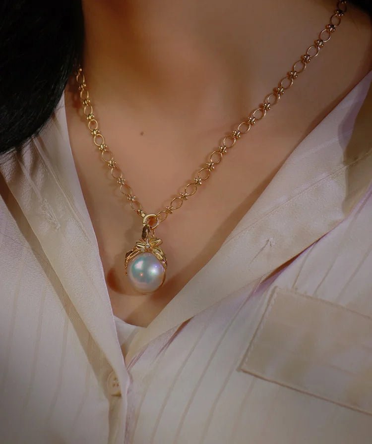 K18YG WG オーバルリンクチェーン イタリアン 18K チェーンネックレス チェーン アンティークチェーン デザインチェーン ファッションチェーン イエローゴールド ホワイトゴールド ヨーロピアン - Jewelry Hills Tokyo