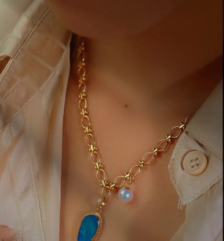 K18YG WG オーバルリンクチェーン イタリアン 18K チェーンネックレス チェーン アンティークチェーン デザインチェーン ファッションチェーン イエローゴールド ホワイトゴールド ヨーロピアン - Jewelry Hills Tokyo