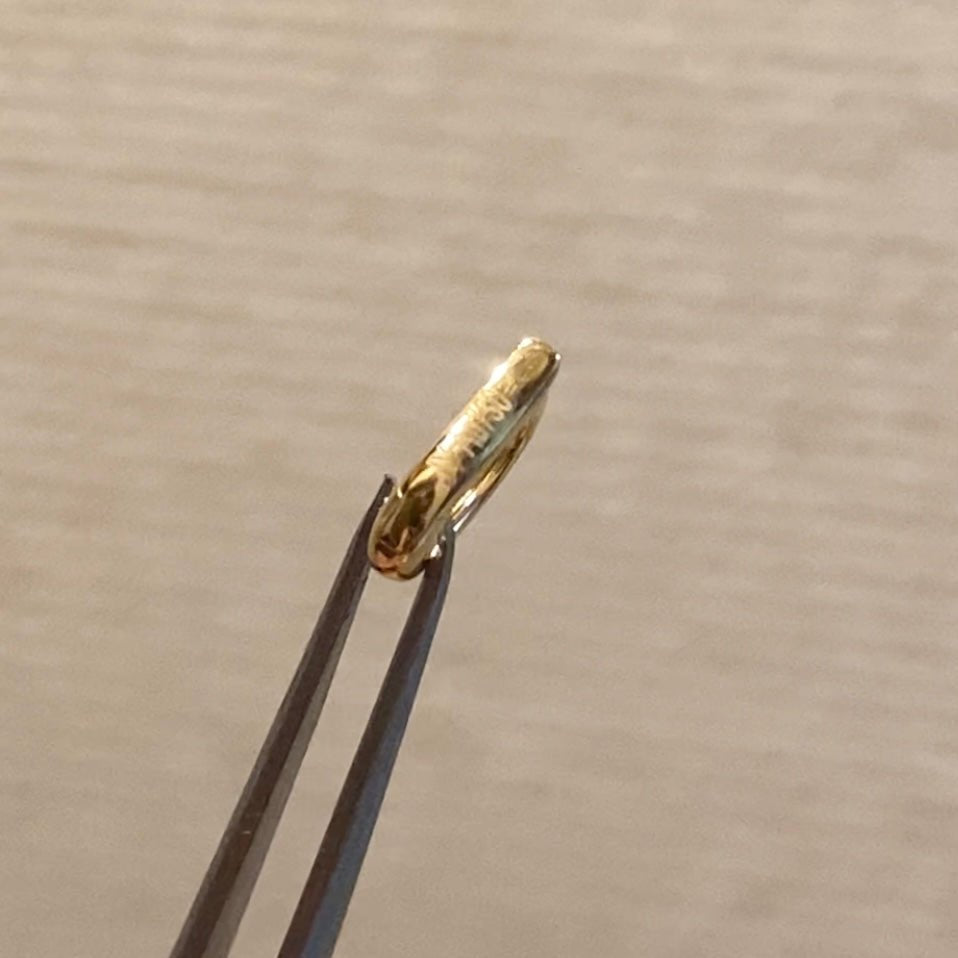 K18YG WG クリッカー パーツ オーバル バチカン チャーム 18K クラスプ 開閉 コマ ワンタッチ 繋ぎ イエローゴールド K18WG ホワイトゴールド - Jewelry Hills Tokyo