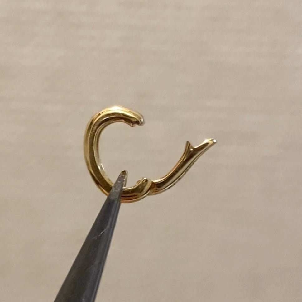 K18YG WG クリッカー パーツ オーバル バチカン チャーム 18K クラスプ 開閉 コマ ワンタッチ 繋ぎ イエローゴールド K18WG ホワイトゴールド - Jewelry Hills Tokyo
