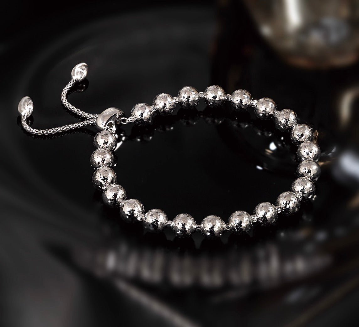 K18YG WG ボールチェーン ブレスレット 18K 大ぶり 太め カットフェイス ミラーボール WG ホワイトゴールド YG イエローゴールド - Jewelry Hills Tokyo