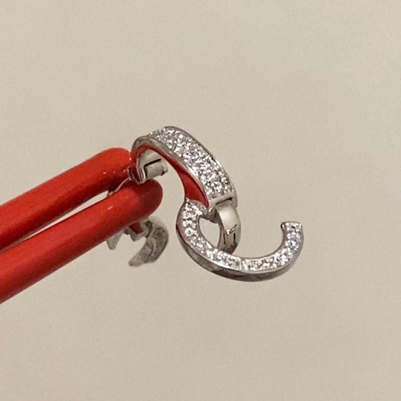 K18YG WG PG ダイヤ ロック付き ダイヤモンド バチカン ネックレスパーツ ペンダントパーツ 18K イエローゴールド ホワイトゴールド ピンクゴールド フルダイヤ マルチバチカン 爪ロック - Jewelry Hills Tokyo