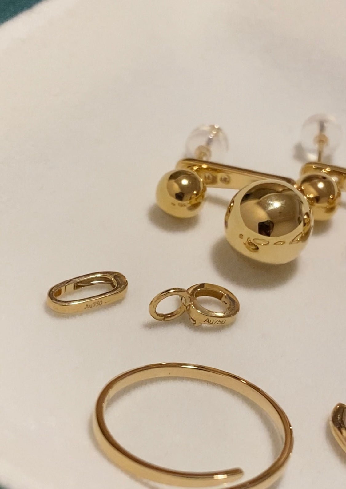 K18YG WG PG クラスプ オーバル チェーンパーツ 開口 18K パーツ バチカン ペンダントパーツ ブレスレットパーツ チャーム繋ぎ 18金 - Jewelry Hills Tokyo