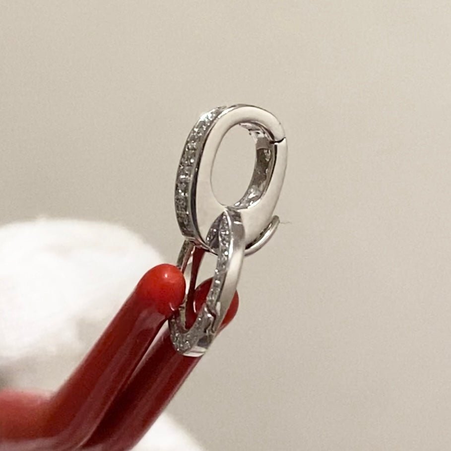K18YG WG PG ダイヤ ロック付き ダイヤモンド バチカン ネックレスパーツ ペンダントパーツ 18K イエローゴールド ホワイトゴールド ピンクゴールド フルダイヤ マルチバチカン 爪ロック - Jewelry Hills Tokyo