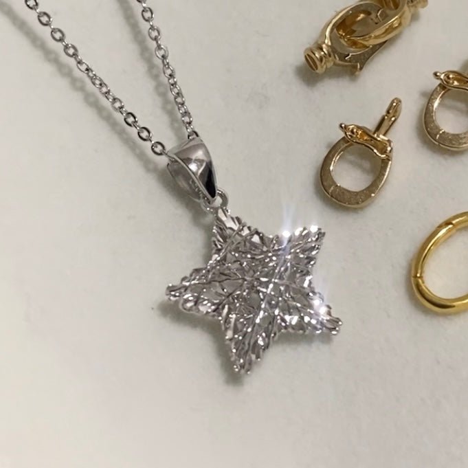 PT950 プラチナ ペンダントトップ ネックレスチャーム 星 星型 スター ワンポイント シンプル キラキラ ペンダント ネックレス - Jewelry Hills Tokyo