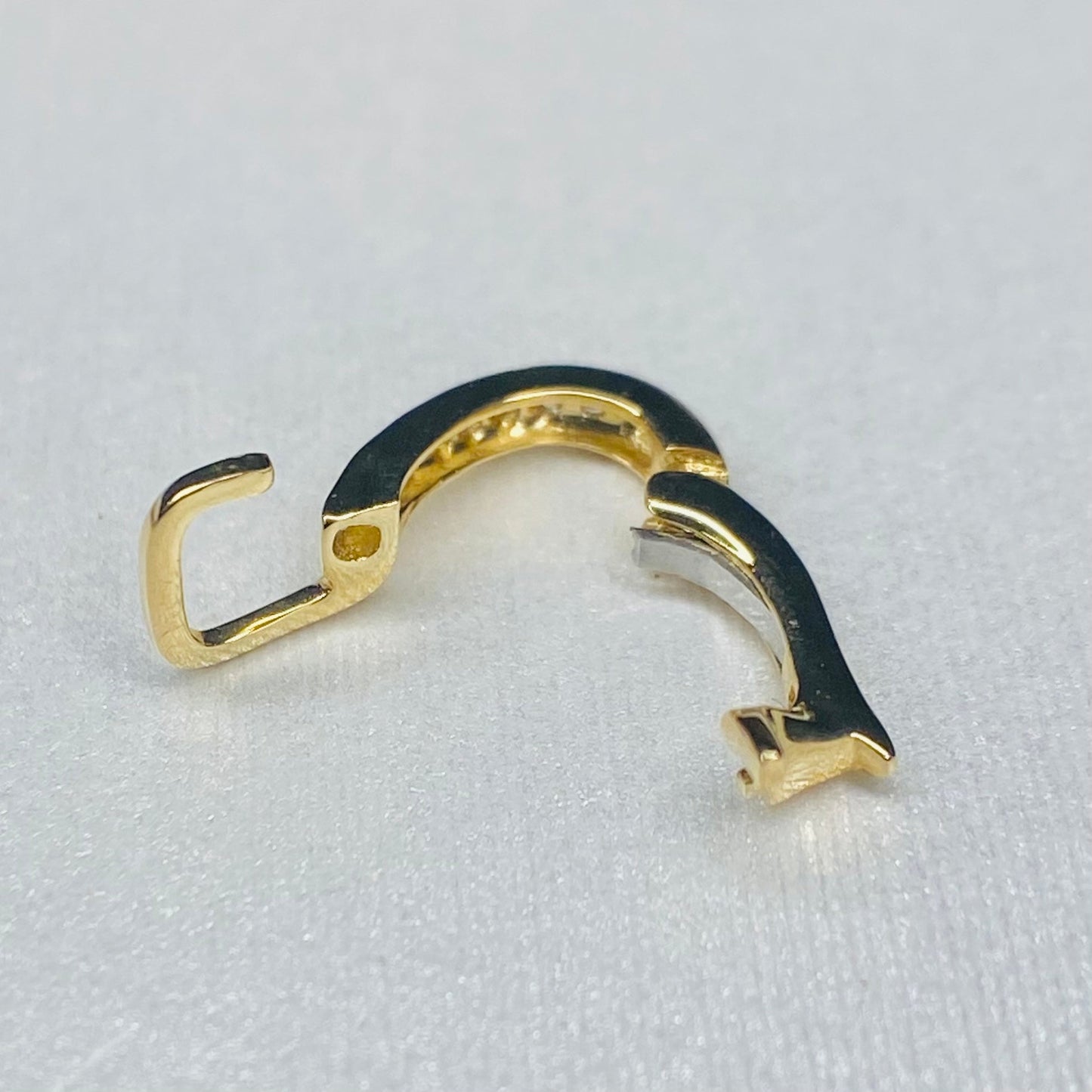 18金 YG WG バチカン ダイヤモンド チャーム ダイヤ 18K チェーンパーツ ペンダントパーツ K18 繋ぎ 開口 ワンタッチ マルチバチカン イエローゴールド ホワイトゴールド AU750 - Jewelry Hills Tokyo