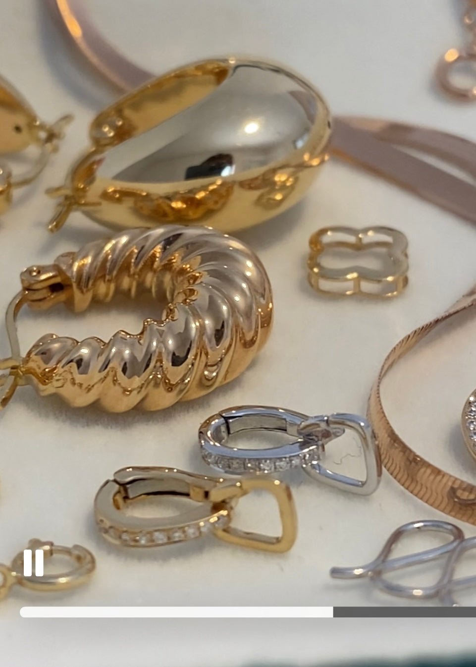 18金 YG WG バチカン ダイヤモンド チャーム ダイヤ 18K チェーンパーツ ペンダントパーツ K18 繋ぎ 開口 ワンタッチ マルチバチカン イエローゴールド ホワイトゴールド AU750 - Jewelry Hills Tokyo