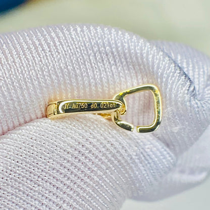 18金 YG WG バチカン ダイヤモンド チャーム ダイヤ 18K チェーンパーツ ペンダントパーツ K18 繋ぎ 開口 ワンタッチ マルチバチカン イエローゴールド ホワイトゴールド AU750 - Jewelry Hills Tokyo