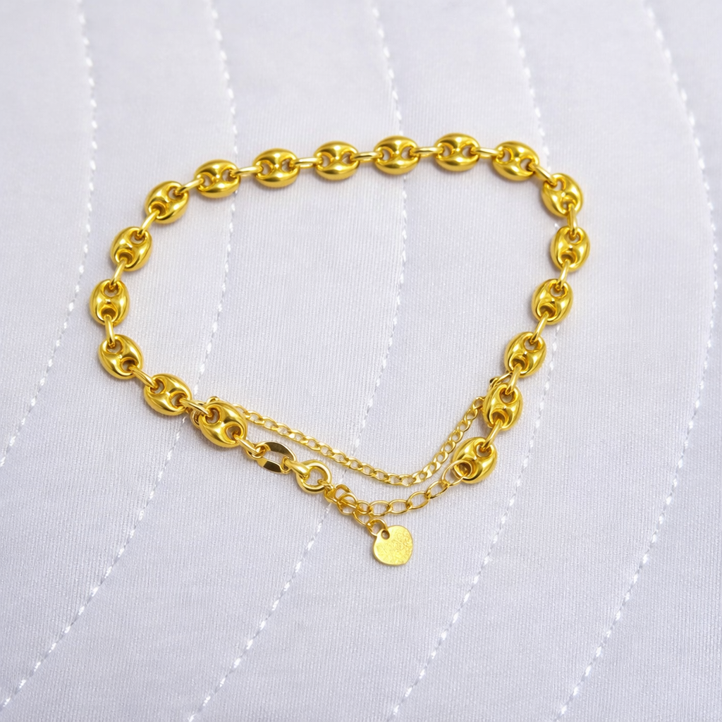 K18YG WG PG 喜平チェーン 引き輪 ひきわ ヒキワ チェーンパーツ 3cm/5cm/10cm/16cm/23cm アジャスター パーツ ブレスレット  18K