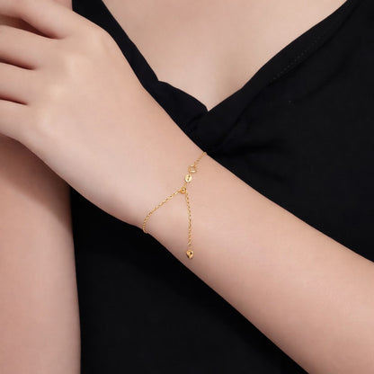 k18yg wg pg chain bracelet heart