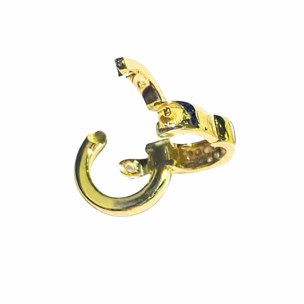 K18YG PG WG マルチバチカン チャーム ダイヤモンド バケットダイヤ フルダイヤ 18K コネクター ロック付き クラスプ 爪 ペンダント パーツ